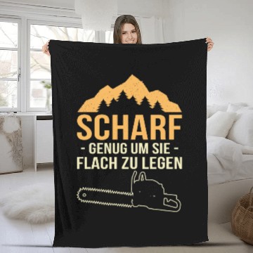 Discover Sharp Enough To Move You Lumberjack Forest Worker Wood Baseball Tees Fleece Blankets