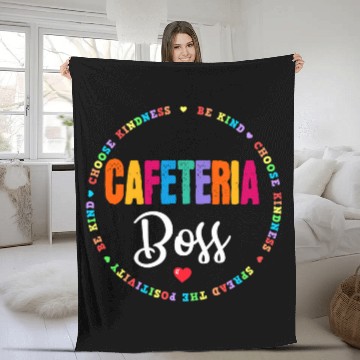 Discover School Support Team Matching Cafeteria Boss Squad Worker Baseball Tees Fleece Blankets