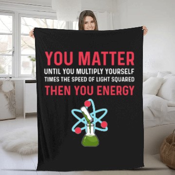 Discover Science Physics Physicist Teacher Student Fleece Blankets