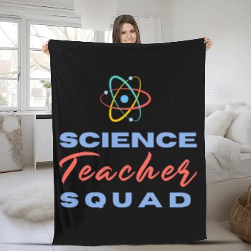 Discover SCIENCE SQUAD STEM Technology Teacher Team Student Crew Lab Baseball Tees Fleece Blankets