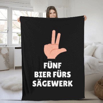 Discover Sawmill Carpenter Carpenter Woodworker Chainsaw Profession 57 Fleece Blankets