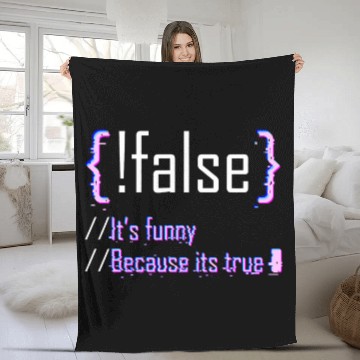 Discover Programming Code Computer Science Web Software Developer Fleece Blankets