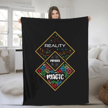 Discover Math School Teacher Professor Reality Physics Magic Humor Fleece Blankets