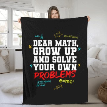 Discover Math Student School University College I Fun Math Lover Fleece Blankets