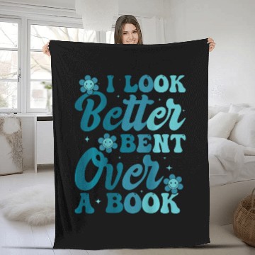 Discover I Look Better Bent Over A Book Lover Back Club Matching 2 Fleece Blankets