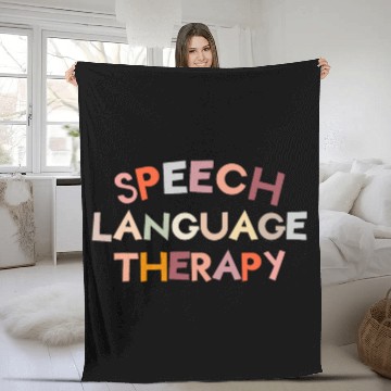 Discover Speech Language Therapy Pathologist SLP Therapist Baseball Tees Fleece Blankets