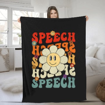 Discover Speech Therapy Speech Language Pathologist Therapist Fleece Blankets