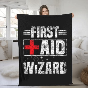 Discover First Aid Wizard Nursing Job nurses nursess School Baseball Tees Fleece Blankets