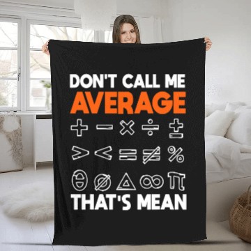 Discover Math Average Mean Mathematics Geek Professor Nerd 2 Baseball Tees Fleece Blankets