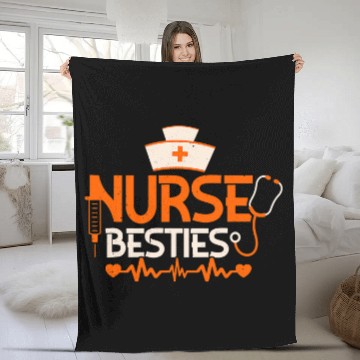 Discover nurses Besties Nursing Student Friend nurses BFF Fleece Blankets