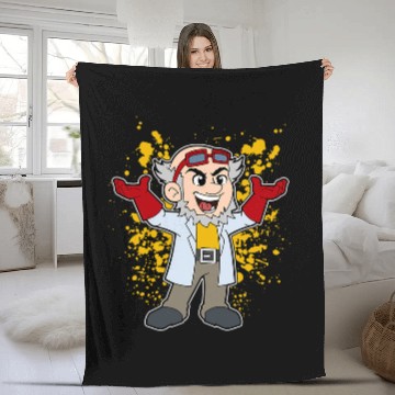 Discover Scientist Experimentation Science Laboratory Lab Professor Fleece Blankets
