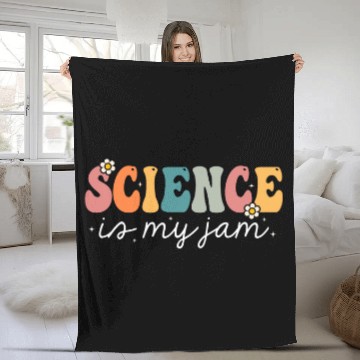Discover Science Teacher Science is My Jam Fleece Blankets