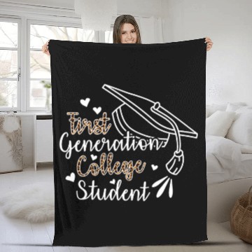 Discover First Generation College Student 8 Baseball Tees Fleece Blankets