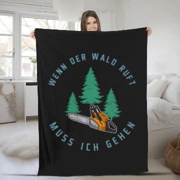 Discover Sawmill Carpenter Carpenter Woodworker Chainsaw Profession 60 Fleece Blankets