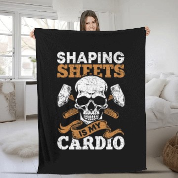 Discover Sheet metal worker 5 Fleece Blankets