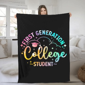 Discover First Generation College Student FirstGen College Graduate 1 Fleece Blankets