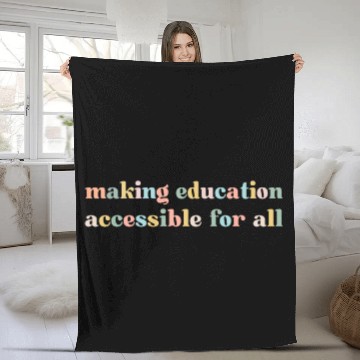 Discover SPED Teacher Education Making Education Accessible For All Baseball Tees Fleece Blankets