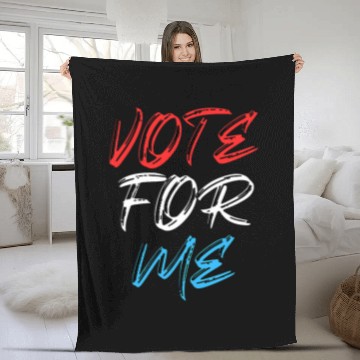 Discover Vote For Me Election Day Student Council Apparel 11 Fleece Blankets