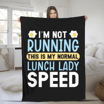 Discover Cafeteria Worker Dinner Lady Cook Lunch Lady Fleece Blankets