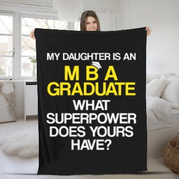 Discover MBA Student Business Degree Graduation 59 Fleece Blankets