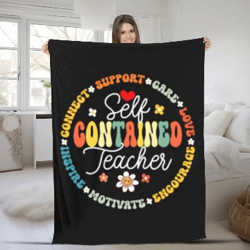 Discover Self Contained Teacher Appreciation Week Back to School 2 Baseball Tees Fleece Blankets