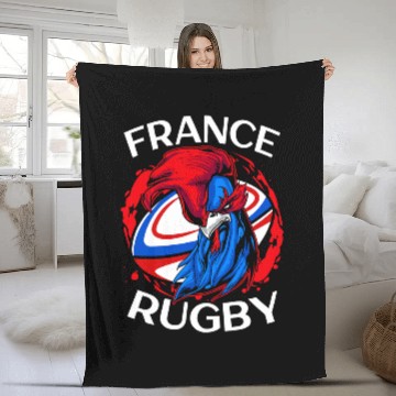 Discover France Rugby Gift Jersey France XV Fleece Blankets