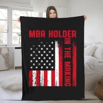 Discover MBA Student Business Degree Graduation 80 Baseball Tees Fleece Blankets