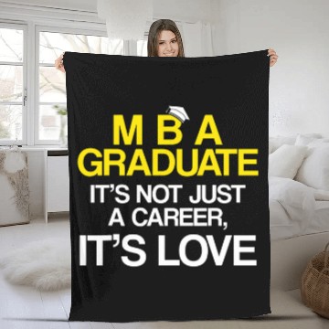 Discover MBA Student Business Degree Graduation 61 Fleece Blankets