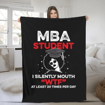 Discover MBA Student Business Degree Graduation 3 Fleece Blankets