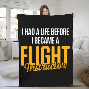 Discover Flight Instructor Pilot Aviation Trainer 38 Fleece Blankets