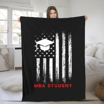 Discover MBA Student Business Degree Graduation 123 Baseball Tees Fleece Blankets