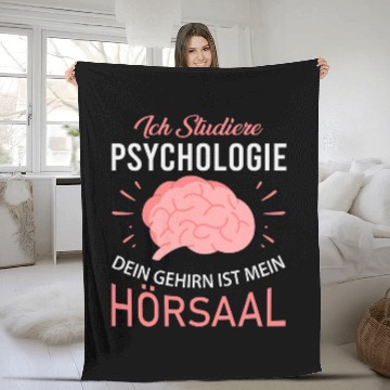 Discover I study psychology for a student Fleece Blankets