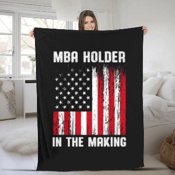 Discover MBA Student Business Degree Graduation 171 Fleece Blankets