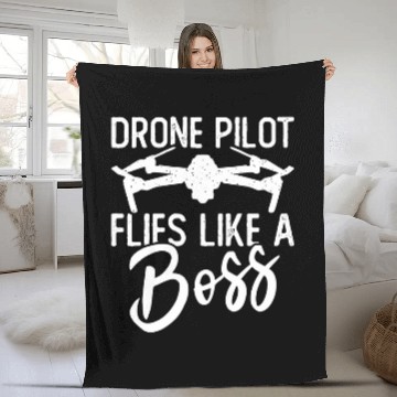 Discover Flies Like A Boss Drone Pilot Accessories Drone Baseball Tees Fleece Blankets
