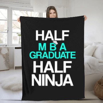 Discover MBA Student Business Degree Graduation 109 Fleece Blankets