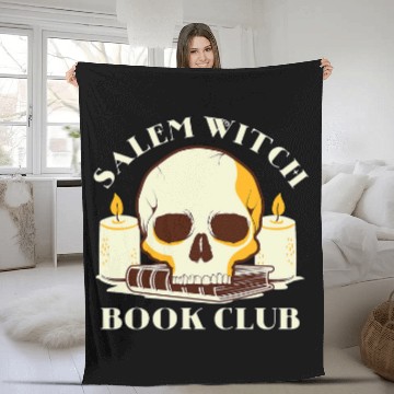 Discover Funny Halloween Salem Witch Book Club Baseball Tees Fleece Blankets