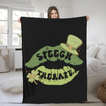 Discover st patricks day speech rapy slp rapist Fleece Blankets