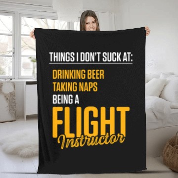 Discover Flight Instructor Pilot Aviation Trainer 33 Baseball Tees Fleece Blankets