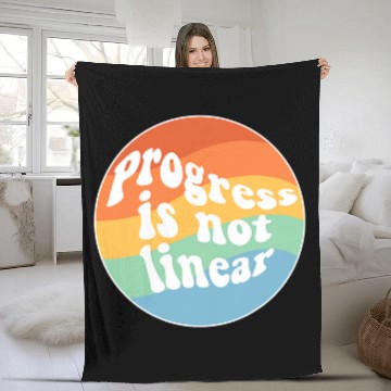 Discover Progress Is Not Linear Paraprofessional Sped Teacher Zip Fleece Blankets