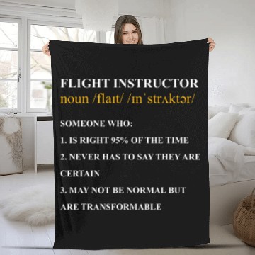 Discover Flight Instructor Pilot Aviation Trainer 24 Baseball Tees Fleece Blankets