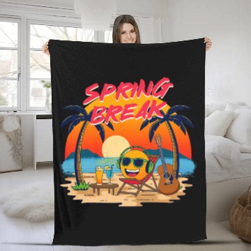 Discover Spring Break Party Semester break Spring Break 1 Fleece Blankets