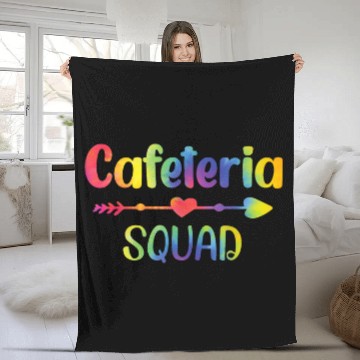 Discover funny Cafeteria Squad Worker Appreciation Lunch Lady Squad 4 Zip Fleece Blankets