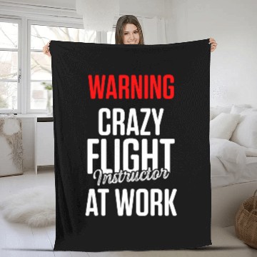 Discover Flight Instructor Pilot Aviation Trainer 37 Fleece Blankets