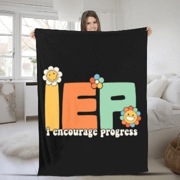 Discover I Encourage Progress Sped Teacher Back To School Groovy Baseball Tees Fleece Blankets