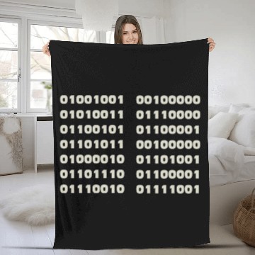 Discover I Speak Binary Fun Informatics Binary Code Coder Programmer Baseball Tees Fleece Blankets