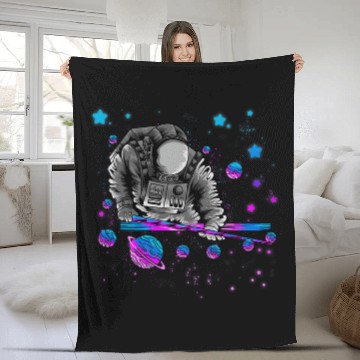 Discover Astronomy Galaxy Billiard Player Astronaut Pool Player Star Baseball Tees Fleece Blankets