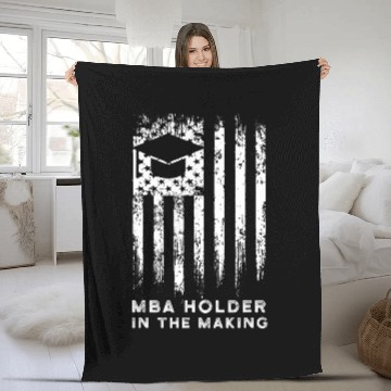 Discover MBA Student Business Degree Graduation 127 Fleece Blankets