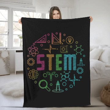 Discover STEM Science Technology Engineering Math Teacher Gifts Baseball Tees Fleece Blankets