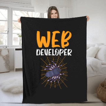 Discover Web Developer Programmer Code Website Development 3 Fleece Blankets