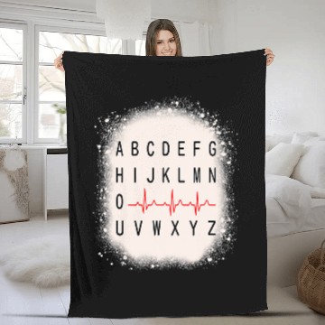 Discover PQRST nurses Nursing Student Zip Fleece Blankets